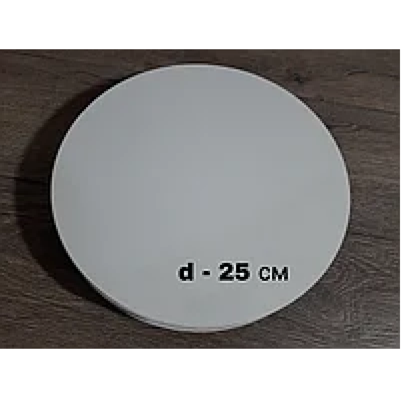 Підложка  біла діам. 250мм h-3 мм. ДВП