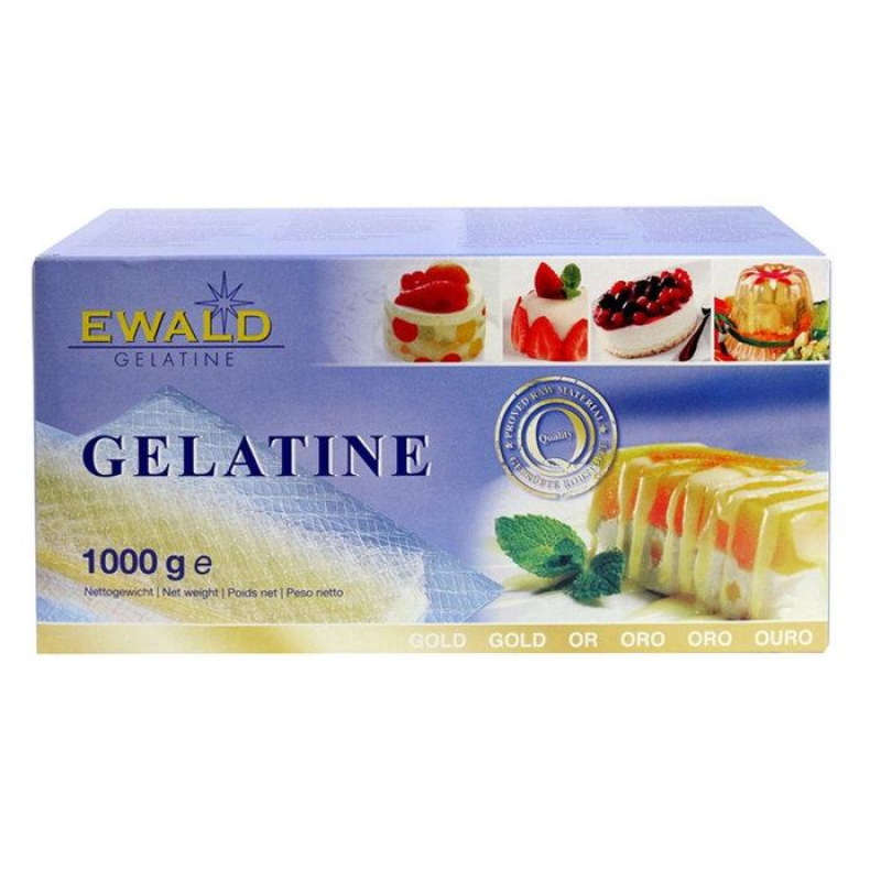 Желатин листовий   Ewald-Gelatine Gold  200 bloom 1 кг