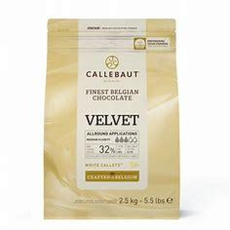 Натуральний білий шоколад (Velvet) 32% TM Callebaut, 100г Натуральний білий шоколад (Velvet) 32% TM Callebaut, 100г