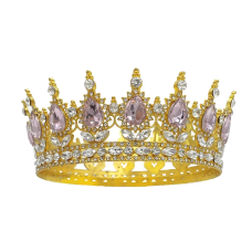 Корона на торт з камінчиками 12,5см. №4