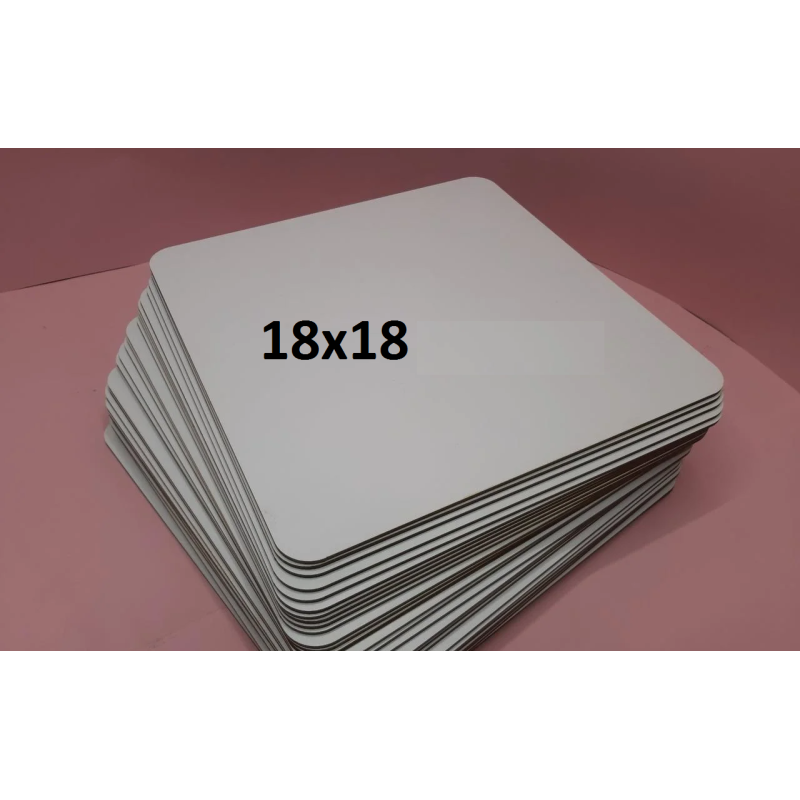 Підложка біла 180 Х 180мм h-3 мм. ДВП