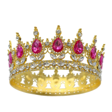 Корона на торт з  камінчиками 12,5см. №13