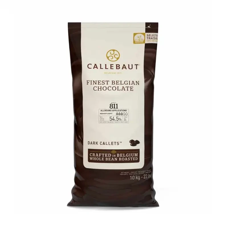 Темний шоколад кувертюр калети Callebaut №811 54,5%  10 кг
