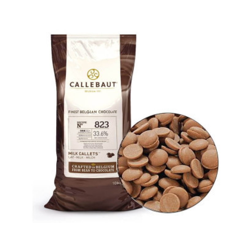 Молочний бельгійський шоколад Callebaut 823 FAIR TRADE, 33,6%, 10кг Молочний бельгійський шоколад Callebaut 823 FAIR TRADE, 33,6%, 10кг