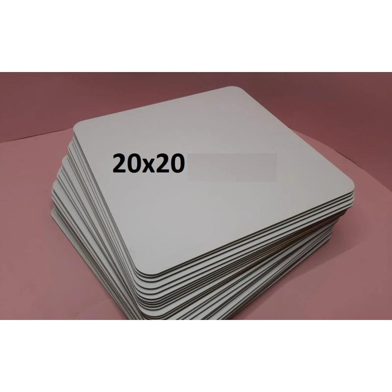 Підложка біла 200 Х 200мм h-3 мм. ДВП