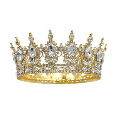Корона на торт  з камінчиками 12,5см. №18