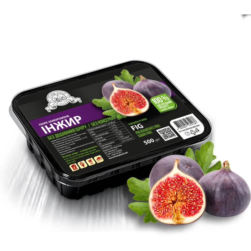 Інжир пюре FruityLand заморожене без цукру, 500 гр. Інжир пюре FruityLand заморожене без цукру, 500 гр.
