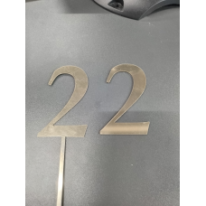 Топер дзеркальний цифра “2“ без ніжки