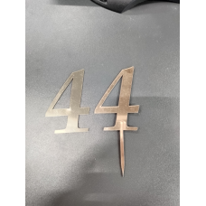 Топер дзеркальний цифра “4“ без ніжки