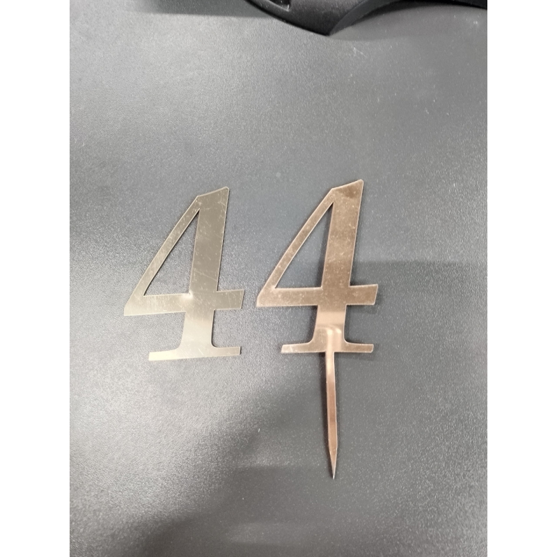 Топер дзеркальний цифра “4“ без ніжки
