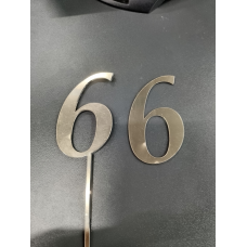 Топер дзеркальний цифра “6“ без ніжки