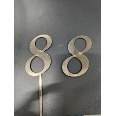 Топер дзеркальний цифра “8“ без ніжки
