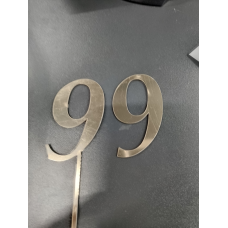 Топер дзеркальний цифра “9“ без ніжки