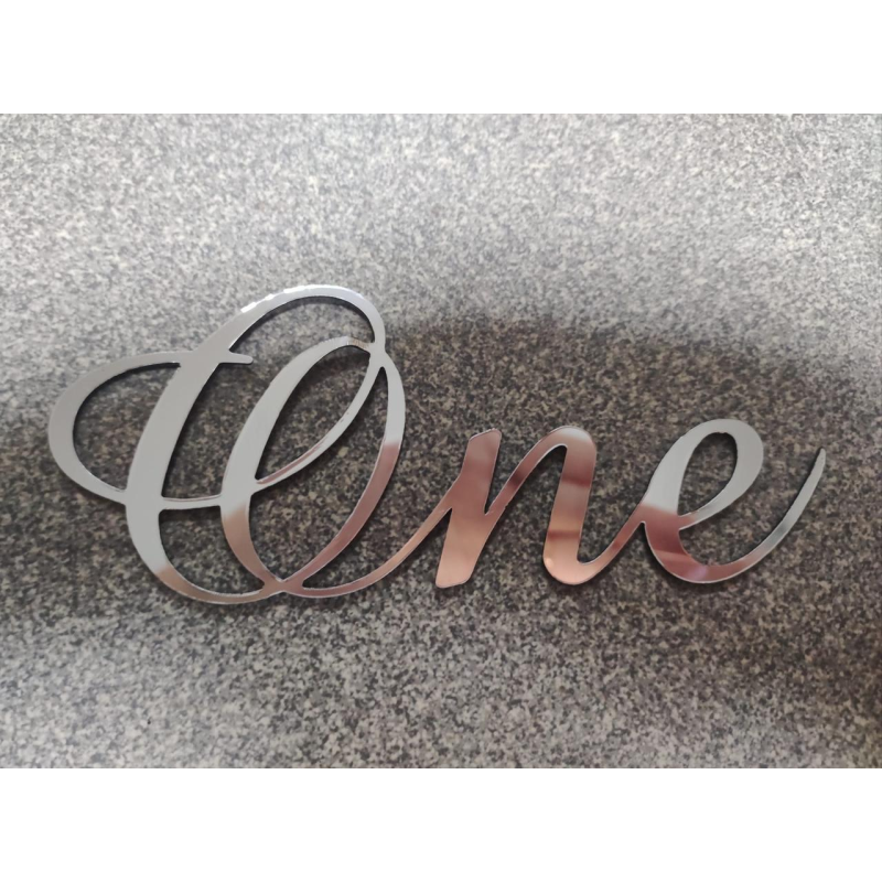 Топер дзеркальний One срібло