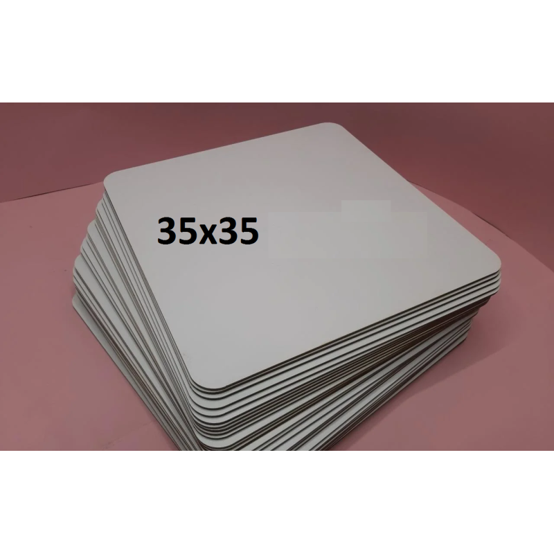 Підложка біла 350 Х 350мм h-3 мм. ДВП