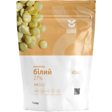 Білий шоколад в дропсах 27% COOKIT  1 кг.