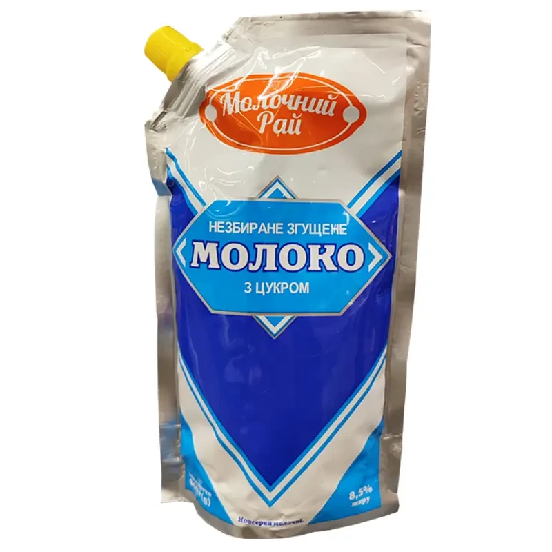 Молоко згущене з цукром 8,5% Молочний рай, 440 г