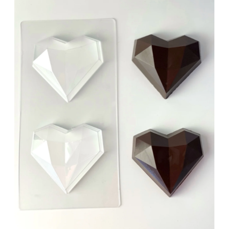 Серце Diamond форма пластикова 9 см. Серце Diamond форма пластикова 9 см.