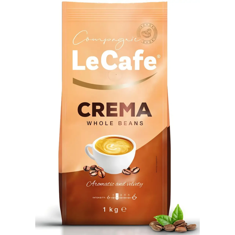 Кава в зернах Le Cafe CREMA 1 кг Кава в зернах Le Cafe CREMA 1 кг