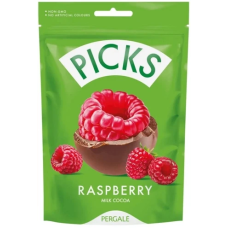 Шоколадне драже Pergale Picks Raspberry Milk Cocoa Сублімована Малина 90г