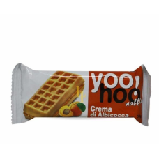 Бельгійські вафлі YOO!HOO 50g з абрикосовою начинкою