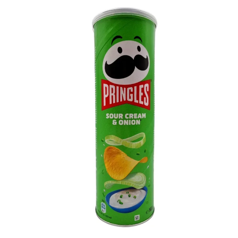 Чіпси Pringles зі смаком сметани та цибулі 165 г Чіпси Pringles зі смаком сметани та цибулі 165 г
