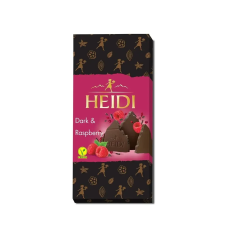 ШОКОЛАД ЧОРНИЙ З МАЛИНОЮ HEIDI DARK & RASPBERRY 80 Г