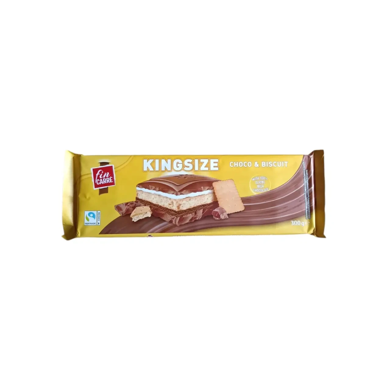 Шоколад молочний Fin Carre KingSize Choco&Biscuit 300g Шоколад молочний Fin Carre KingSize Choco&Biscuit 300g