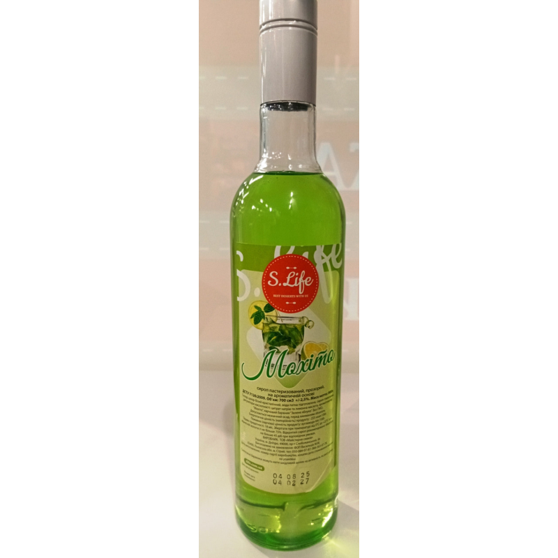 Сироп Мохіто S.Life 900 грам 0,7 л. (9 бут./ящик) Сироп Мохіто S.Life 900 грам 0,7 л. (9 бут./ящик)