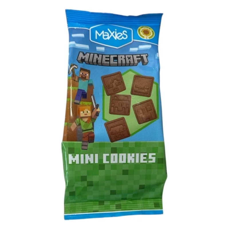 Міні-Печіво Maxies Майнкрафт зі смаком какао 100 г Міні-Печіво Maxies Майнкрафт зі смаком какао 100 г
