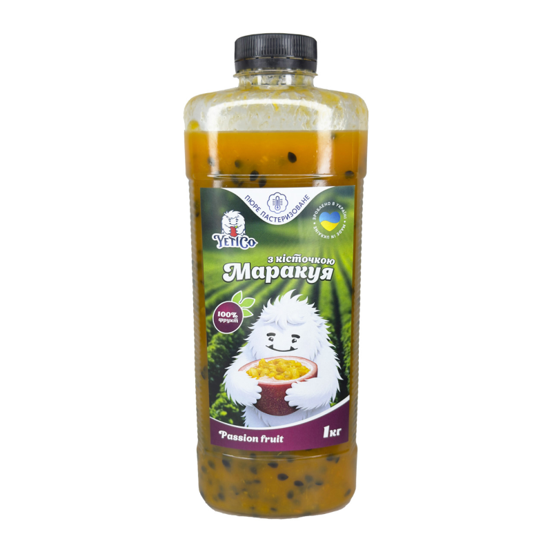 Маракуя з кісточкою пюре пастеризоване YetiCo, 1 кг Маракуя з кісточкою пюре пастеризоване YetiCo, 1 кг