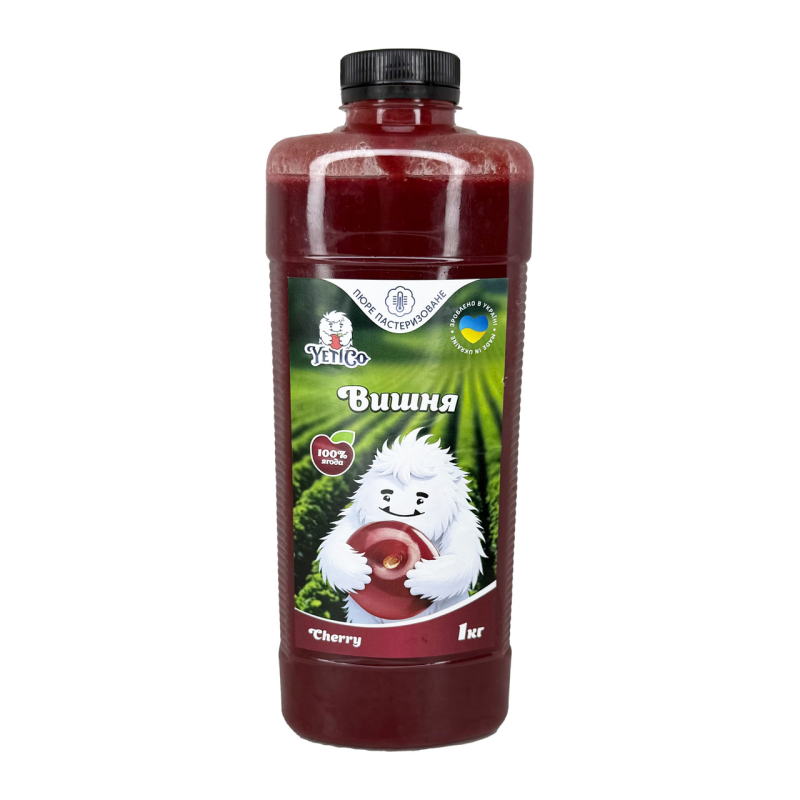 Вишня пюре пастеризоване YetiCo, 1 кг