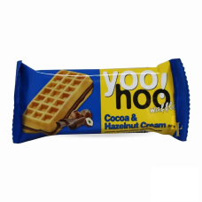 Бельгійські вафлі Yoo!hoo з начинкою какао і лісовий горіх 50 г