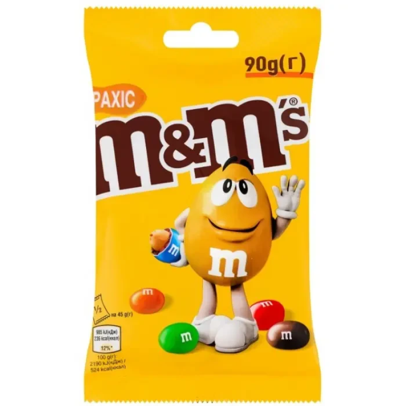 Драже M&M“s з арахісом, 90 г
