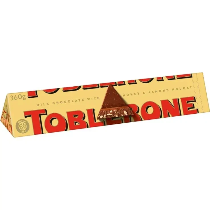 Шоколад молочний Toblerone з медово-мигдальною нугою 360 г Шоколад молочний Toblerone з медово-мигдальною нугою 360 г