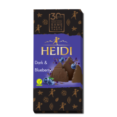 Темний шоколад з чорницею Heidi 80г