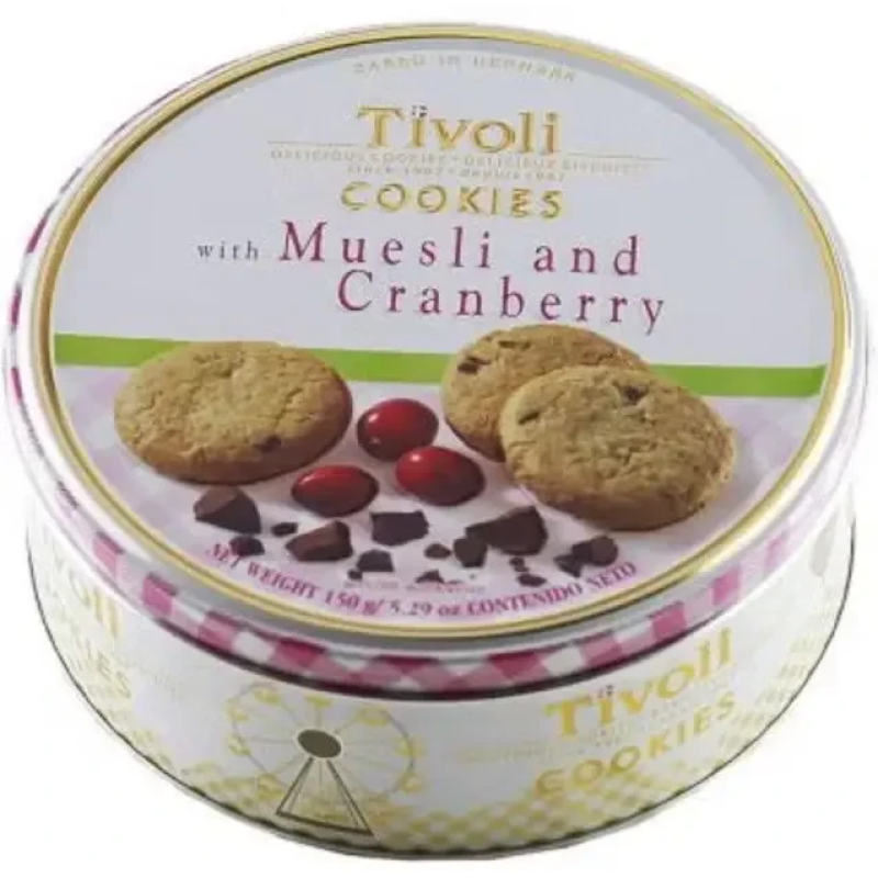 Печиво з Мюслями та Журавлиною Tivoli Muesli and Cranberry в з/б 150 г Данія