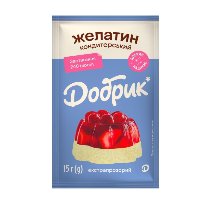 Желатин харчовий 15г ТМ Добрик