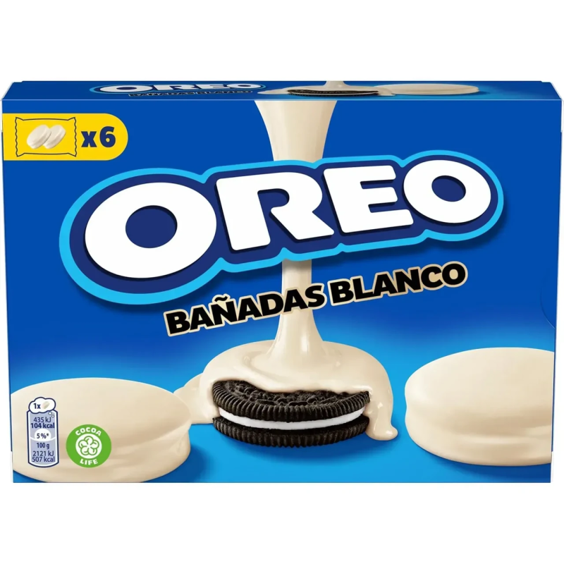 Печиво Oreo в білому шоколаді Banadas Blanco, 246 г