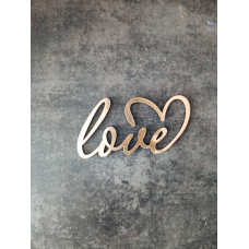 Топер дзеркальний  Love 7см