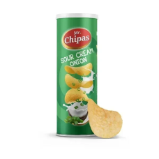 Чіпси Mr. Chipas зі смаком сметани та цибулі 160 г