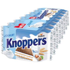 Вафлі Knoppers з йогуртовою начинкою 200г , 8 шт