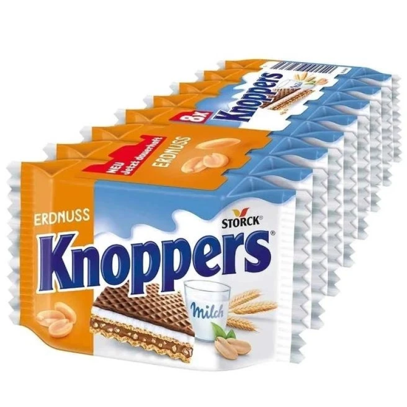 Вафлі Knoppers Erdbuss 200г , 8 шт
