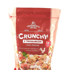 Кранчі мюслі з полуницею Crownfield Crunchy  350 грам.