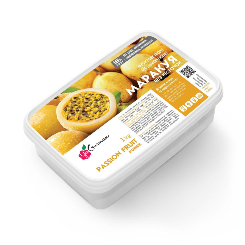 Маракуя без кісточки , пюре заморожене YaGurman 1 кг. Маракуя без кісточки , пюре заморожене YaGurman 1 кг.