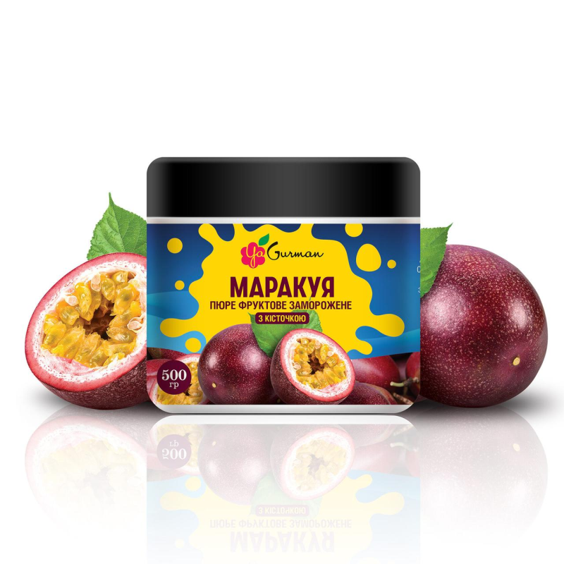 Маракуя з кісточкою , пюре заморожене YaGurman 0,5 кг. Маракуя з кісточкою , пюре заморожене YaGurman 0,5 кг.