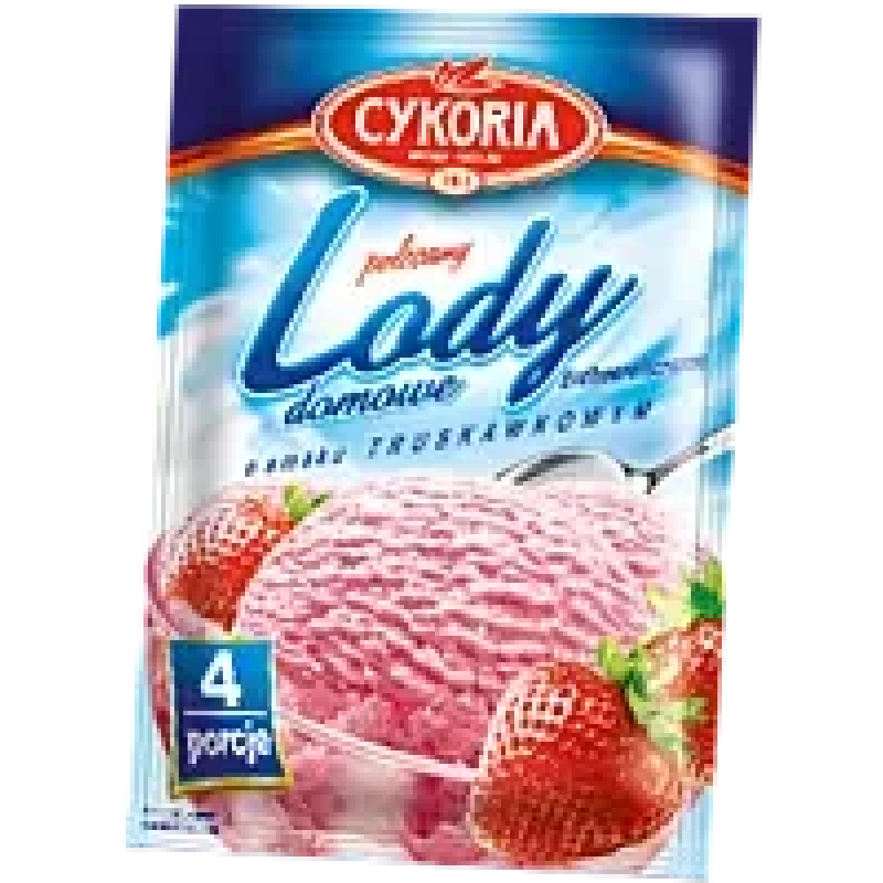 Морозиво сухе з полуничним смаком Cykoria Польща 60г (4 порції) Морозиво сухе з полуничним смаком Cykoria Польща 60г (4 порції)