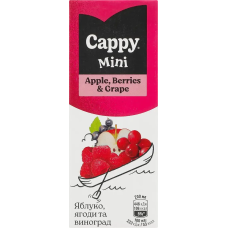 Нектар Cappy Mini Яблуко-Ягоди-Виноград 200 мл