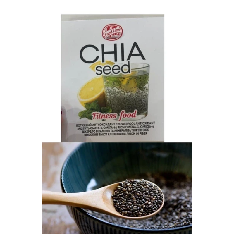 Насіння ЧіаFood Line Chia Seed Сухе несмажене 150 гр. Насіння ЧіаFood Line Chia Seed Сухе несмажене 150 гр.