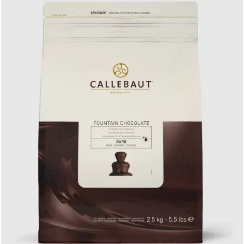 Чорний шоколад Callebaut Fountain 57,6% (кувертюр), 100 грам
